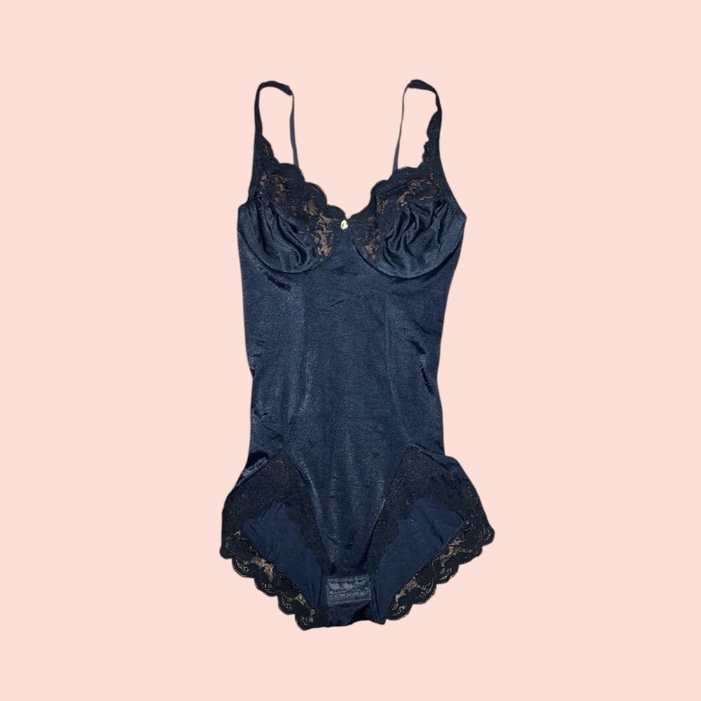 Vintage Black Lace Bodysuit